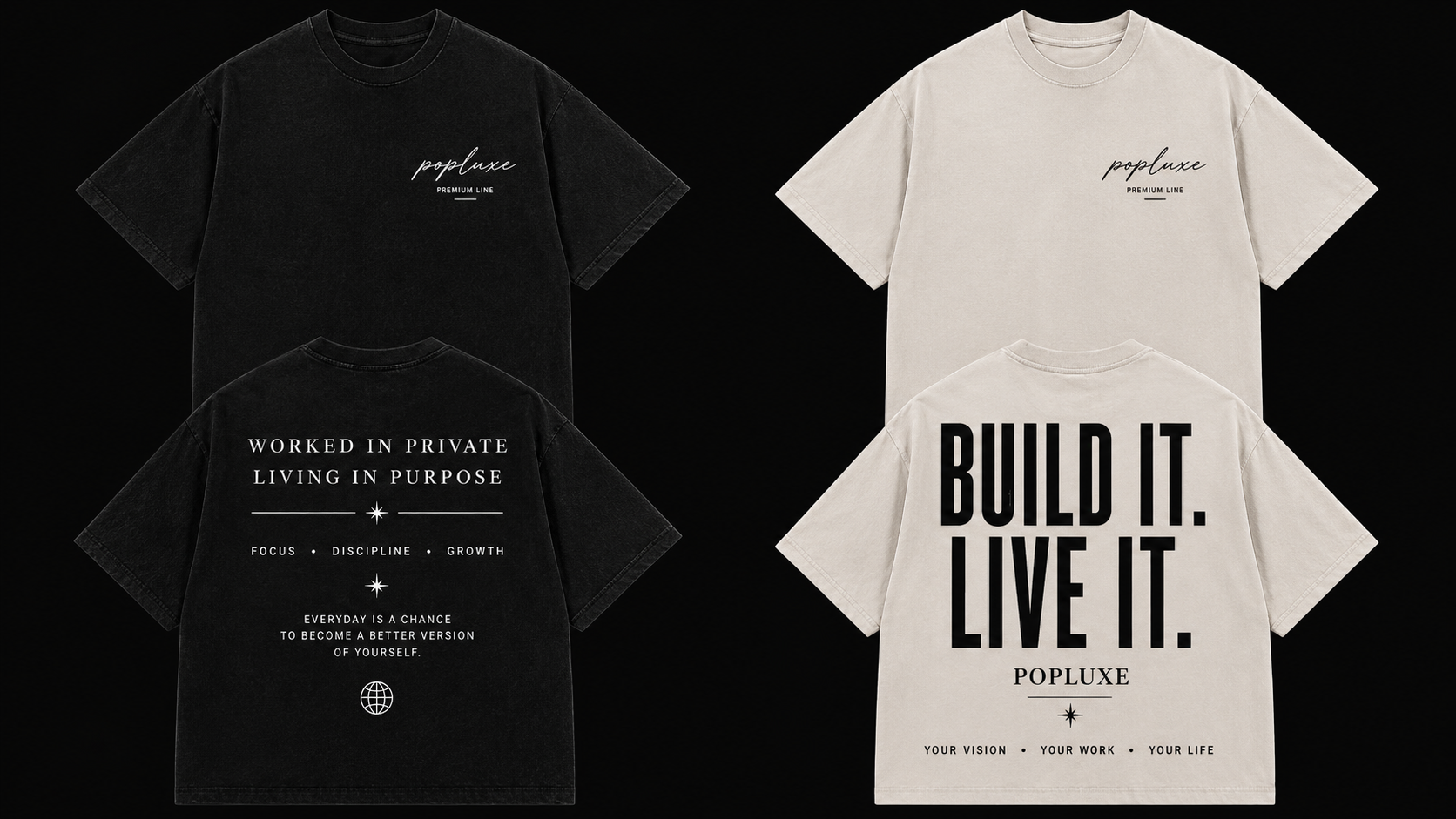 Popluxe premium Tee